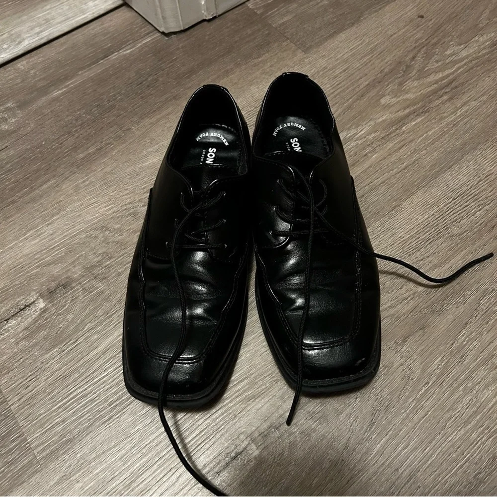 Sonoma Boys Black Oxford Dress Shoes